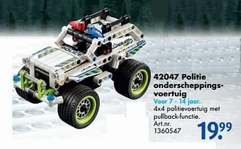 Promotions Politie onderscheppingsvoertuig - Lego - Valide de 17/10/2016 à 01/01/2017 chez Bart Smit