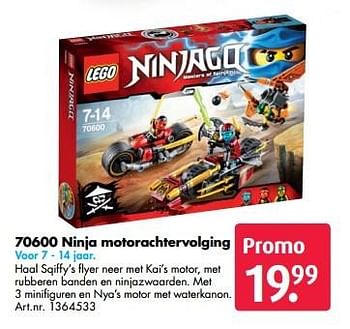 Promotions Ninja motorachtervolging - Lego - Valide de 17/10/2016 à 01/01/2017 chez Bart Smit