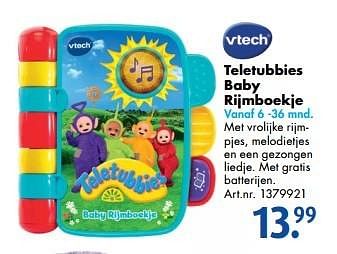Promoties Teletubbies baby rijmboekj - Vtech - Geldig van 17/10/2016 tot 01/01/2017 bij Bart Smit