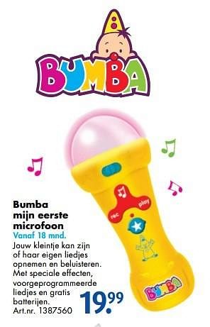 Bumba Bumba mijn microfoon - Promotie Bart Smit