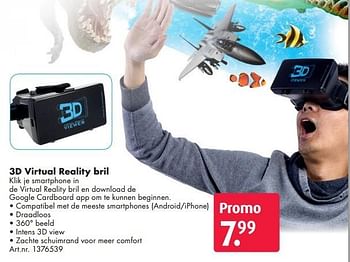 Promotions 3d virtual reality bril - Produit maison - Bart Smit - Valide de 17/10/2016 à 01/01/2017 chez Bart Smit