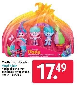 Promoties Trolls multipack - Dreamworks - Geldig van 17/10/2016 tot 01/01/2017 bij Bart Smit