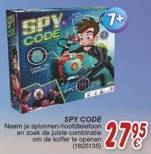 Promotions Spy code - Dujardin - Valide de 18/10/2016 à 06/12/2016 chez Cora