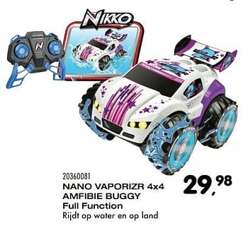 Promotions Nano vaporizr 4x4 amfibie buggy - Nikko - Valide de 25/10/2016 à 15/12/2016 chez Supra Bazar