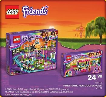 Promoties Pretpark hotdog-wagen - Lego - Geldig van 25/10/2016 tot 15/12/2016 bij Supra Bazar