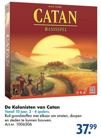 Promotions De kolonisten van catan - 999games - Valide de 17/10/2016 à 01/01/2017 chez Bart Smit
