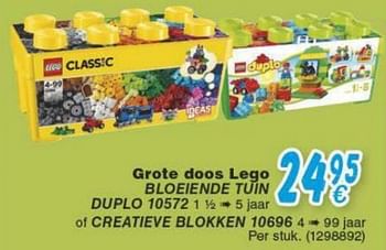 Promoties Grote doos lego bloeiende tuin duplo of creatieve blokken - Lego - Geldig van 18/10/2016 tot 06/12/2016 bij Cora