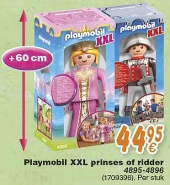 Promoties Playmobil xxl prinses of ridder - Playmobil - Geldig van 18/10/2016 tot 06/12/2016 bij Cora
