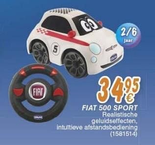 Promotions Fiat 500 sport - Chicco - Valide de 18/10/2016 à 06/12/2016 chez Cora