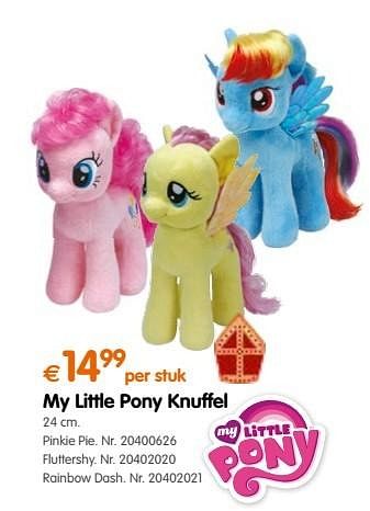 Promoties My little pony knuffel - My Little Pony - Geldig van 18/10/2016 tot 06/12/2016 bij Fun