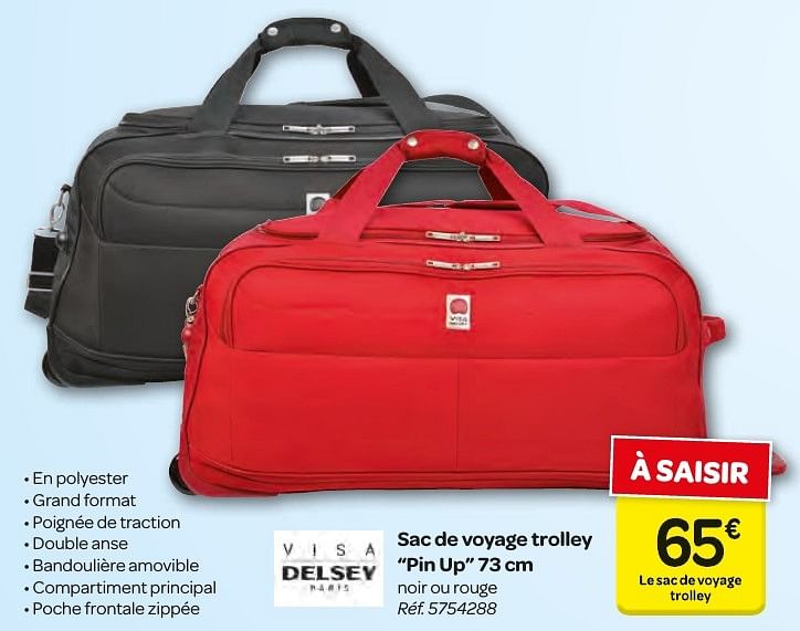 Sac de discount voyage delsey carrefour