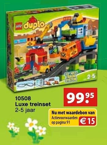 Promoties Luxe treinset - Lego - Geldig van 26/10/2016 tot 31/12/2016 bij Desomer-Plancke