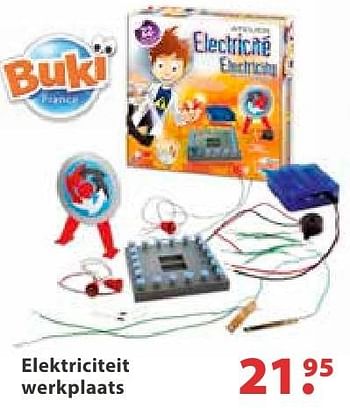 Promoties Elektriciteit werkplaats - Buki France - Geldig van 26/10/2016 tot 31/12/2016 bij Desomer-Plancke
