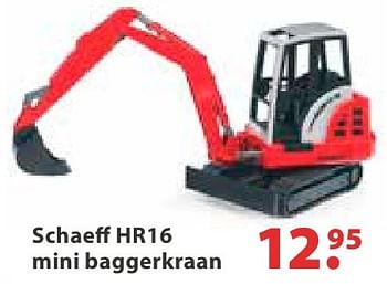 Promotions Schaeff hr16 mini baggerkraan - Produit Maison - Desomer-Plancke - Valide de 26/10/2016 à 31/12/2016 chez Desomer-Plancke
