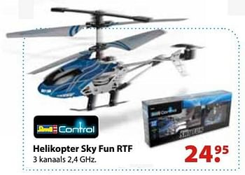 Promoties Helikopter sky fun rtf - Ravell Control - Geldig van 26/10/2016 tot 31/12/2016 bij Desomer-Plancke