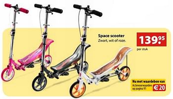 Promoties Space scooter - Huismerk - Desomer-Plancke - Geldig van 26/10/2016 tot 31/12/2016 bij Desomer-Plancke