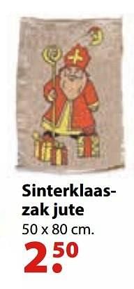 Promoties Sinterklaaszak jute - Huismerk - Desomer-Plancke - Geldig van 26/10/2016 tot 31/12/2016 bij Desomer-Plancke