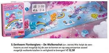 Promotions Eenhoorn flonkerglans de wolkenschat - Haba - Valide de 27/10/2016 à 31/12/2016 chez Multi Bazar