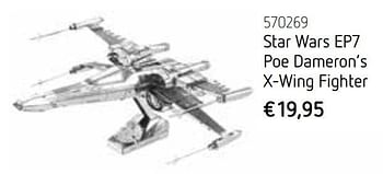 Promoties Star wars ep7 poe dameron`s x-wing fighter - Metal Earth - Geldig van 01/10/2016 tot 31/12/2016 bij De Speelvogel