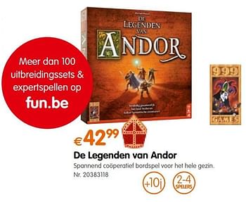 Promoties De legenden van andor - 999games - Geldig van 18/10/2016 tot 06/12/2016 bij Fun