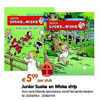 Promoties Junior suske en wiske strip - Huismerk - Fun - Geldig van 18/10/2016 tot 06/12/2016 bij Fun