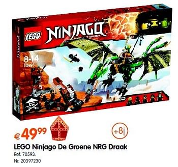Promotions Lego ninjago de groene nrg draak - Lego - Valide de 18/10/2016 à 06/12/2016 chez Fun