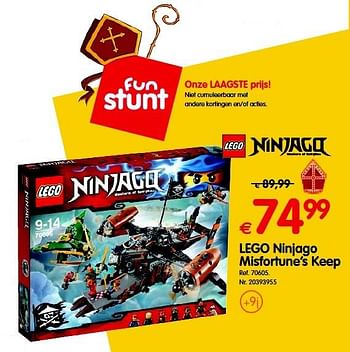 Promoties Lego ninjago misfortune`s keep - Lego - Geldig van 18/10/2016 tot 06/12/2016 bij Fun