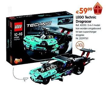 Promoties Lego technic dragracer - Lego - Geldig van 18/10/2016 tot 06/12/2016 bij Fun