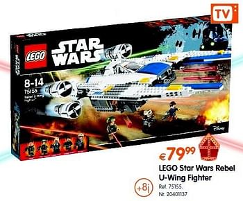 Promotions Lego star wars rebel u-wing fighter - Lego - Valide de 18/10/2016 à 06/12/2016 chez Fun