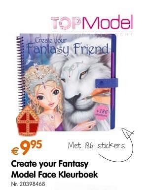 Promoties Create your fantasy model face kleurboek - Top Model - Geldig van 18/10/2016 tot 06/12/2016 bij Fun