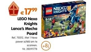 Promoties Lego nexo knights lance`s mecha paard - Lego - Geldig van 18/10/2016 tot 06/12/2016 bij Fun