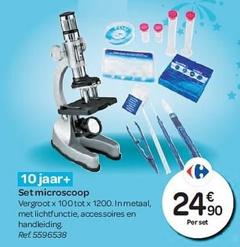 Promotions Set microscoop - Produit maison - Carrefour  - Valide de 26/10/2016 à 06/12/2016 chez Carrefour