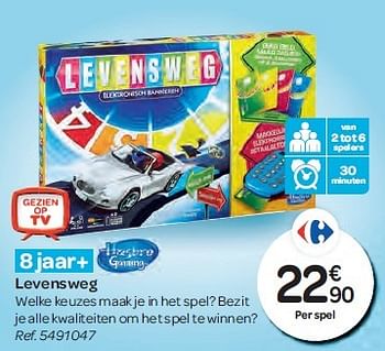 Promoties Levensweg - Hasbro - Geldig van 26/10/2016 tot 06/12/2016 bij Carrefour