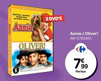 Promoties Annie - oliver! - Huismerk - Carrefour  - Geldig van 26/10/2016 tot 06/12/2016 bij Carrefour