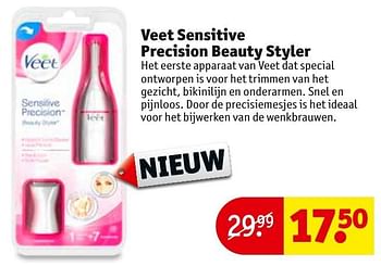 Regulatie Verdeelstuk paradijs Veet Veet sensitive precision beauty styler - Promotie bij Kruidvat