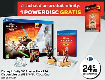Promoties Disney infi nity 3.0 starter pack ps4 - Disney Interactive - Geldig van 26/10/2016 tot 06/12/2016 bij Carrefour