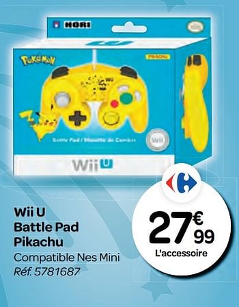 Promoties Wii u battle pad pikachu - Nintendo - Geldig van 26/10/2016 tot 06/12/2016 bij Carrefour