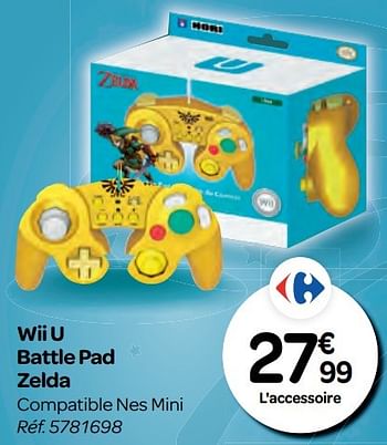 Promoties Wii u battle pad zelda - Huismerk - Carrefour  - Geldig van 26/10/2016 tot 06/12/2016 bij Carrefour