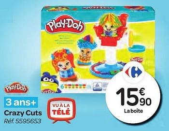 Promotions Crazy cuts - Play-Doh - Valide de 26/10/2016 à 06/12/2016 chez Carrefour