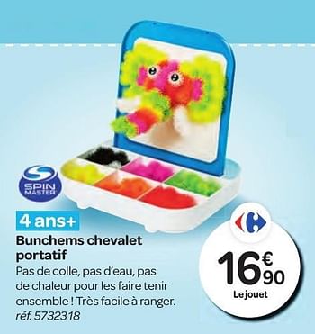 Promoties Bunchems chevalet portatif - Spin Master - Geldig van 26/10/2016 tot 06/12/2016 bij Carrefour