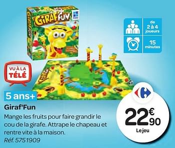 Promoties Giraf`fun - Megableu - Geldig van 26/10/2016 tot 06/12/2016 bij Carrefour