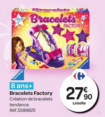 Promotions Bracelets factory - Ravensburger - Valide de 26/10/2016 à 06/12/2016 chez Carrefour