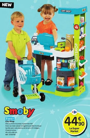 Promoties City shop - Smoby - Geldig van 26/10/2016 tot 06/12/2016 bij Carrefour