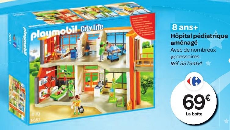 hopital pediatrique playmobil carrefour