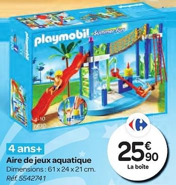 Promoties Aire de jeux aquatique - Playmobil - Geldig van 26/10/2016 tot 06/12/2016 bij Carrefour