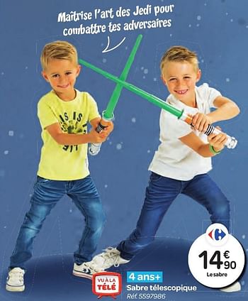 Promoties Sabre télescopique - Huismerk - Carrefour  - Geldig van 26/10/2016 tot 06/12/2016 bij Carrefour