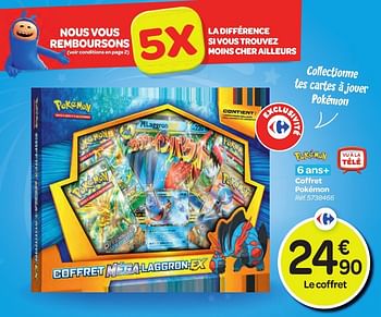 Promoties Coffret pokémon - Pokemon - Geldig van 26/10/2016 tot 06/12/2016 bij Carrefour