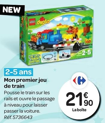 Promoties Mon premier jeu de train - Lego - Geldig van 26/10/2016 tot 06/12/2016 bij Carrefour