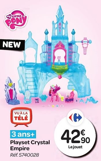 Promotions Playset crystal empire - My Little Pony - Valide de 26/10/2016 à 06/12/2016 chez Carrefour