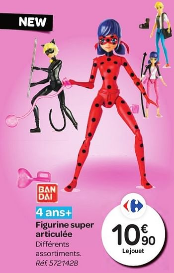 Promoties Figurine super articulée - Ban Dai - Geldig van 26/10/2016 tot 06/12/2016 bij Carrefour